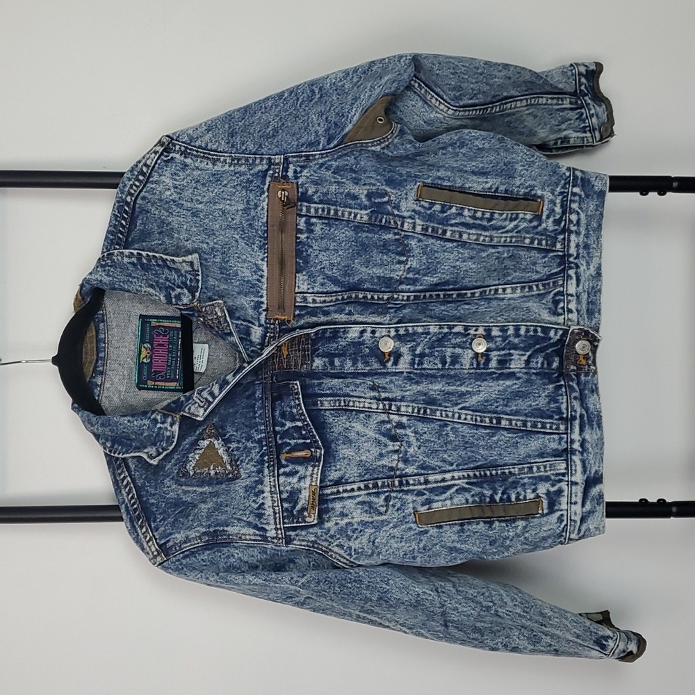 Vintage Jordache Denim Distressed Blue Jacket Y2K Empire Women Size S